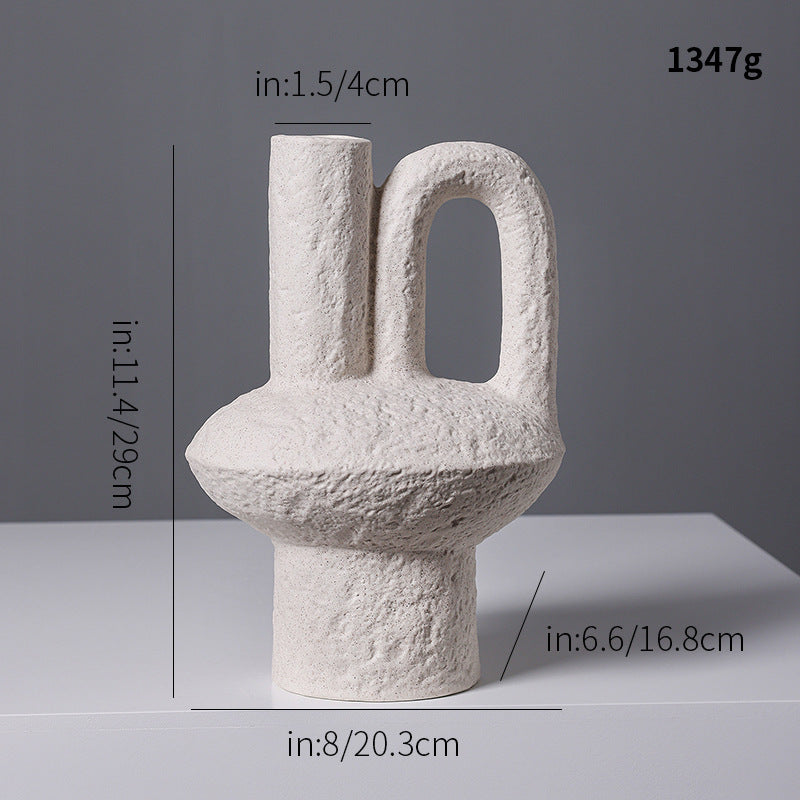 Abstract Shaped Decorative Ceramic Vase
