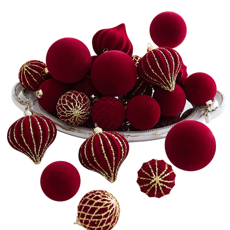 Decorative Chocolate-Themed Christmas Baubles Set