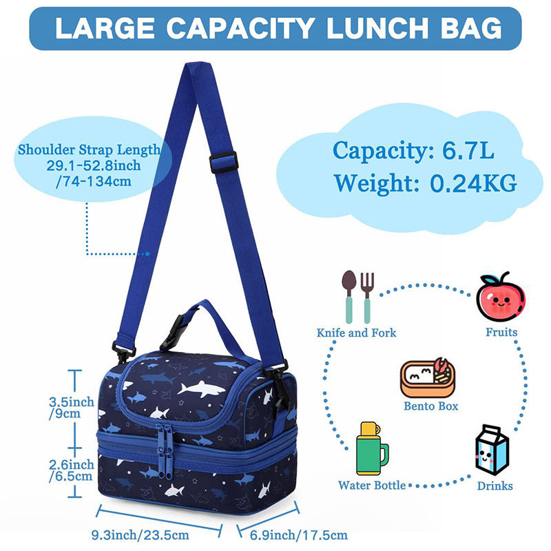 Women insulated cooler bag with double compartment design Stornfield