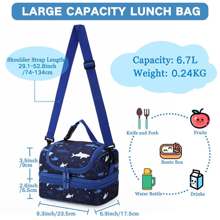Women insulated cooler bag with double compartment design Stornfield