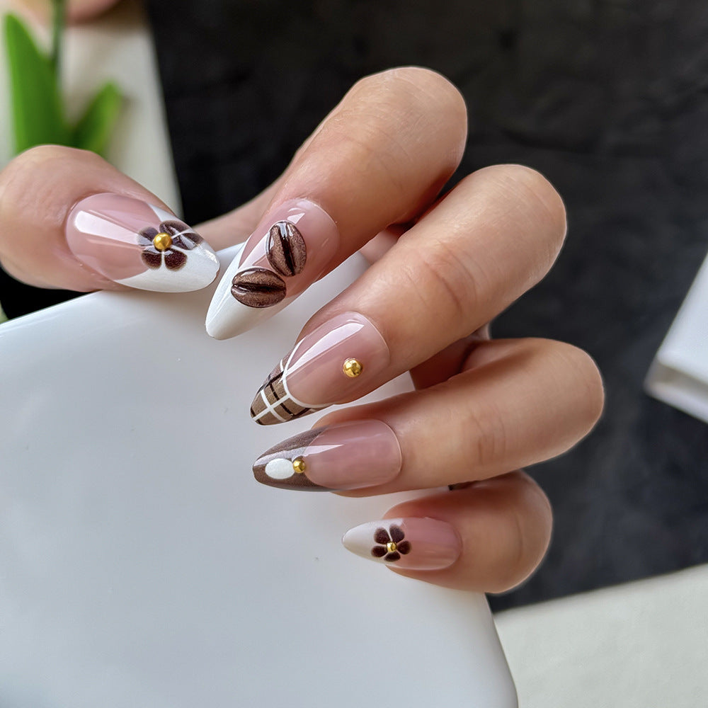 Elegant Floral Design Press-On Nail Art Set Stornfield