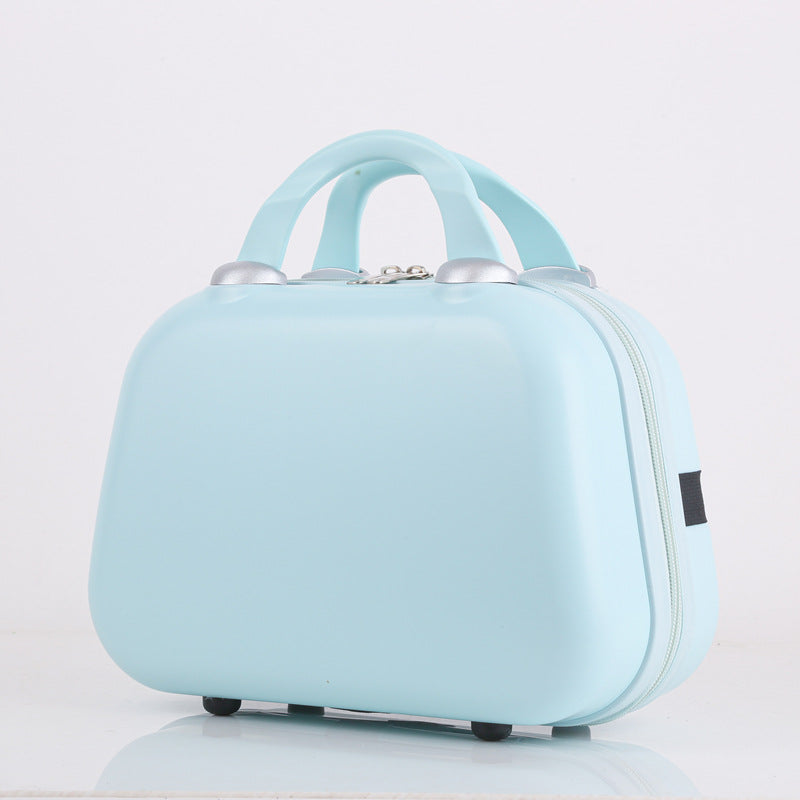 compact hard-shell travel cosmetic vanity case with dual top handles and secure zipper closure Stornfield