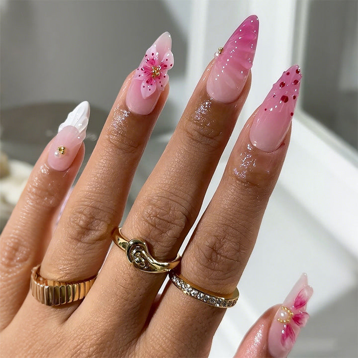 Artistic Floral Press-On Nails Stornfield 1788495873