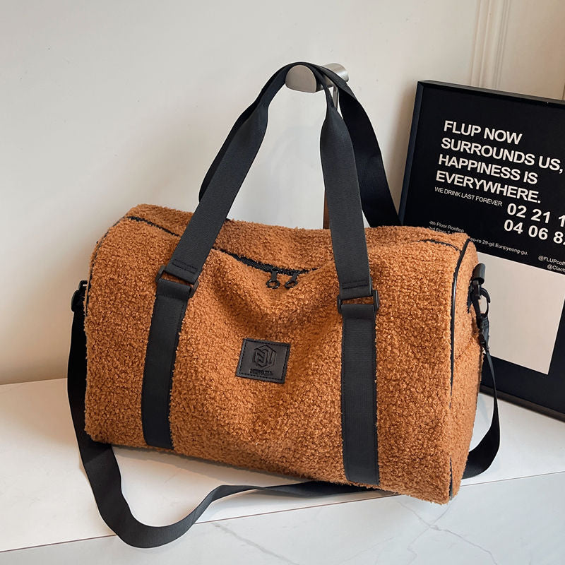 Cozy Fleece Travel Duffel Bag Stornfield