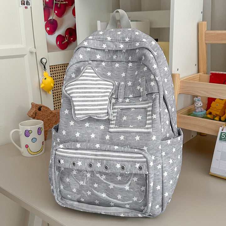 Fun Star-Embellished Casual Backpack Stornfield 1791204793