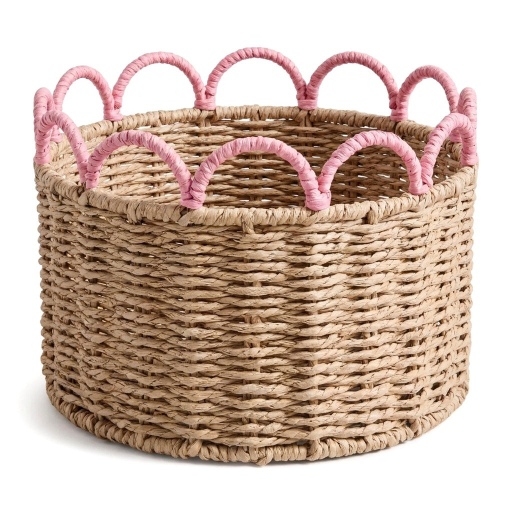 Decorative storage basket with wave pattern Stornfield