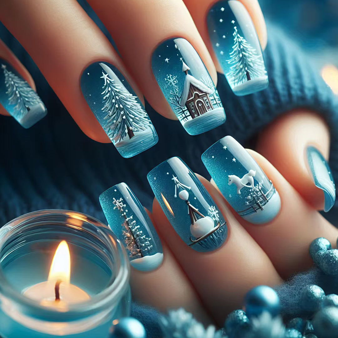 Artistic Winter Art Nails Stornfield