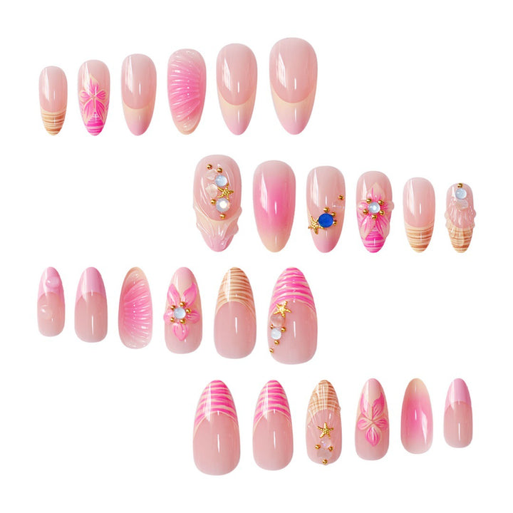 3D Floral Accented Press-On Nail Art Stornfield
