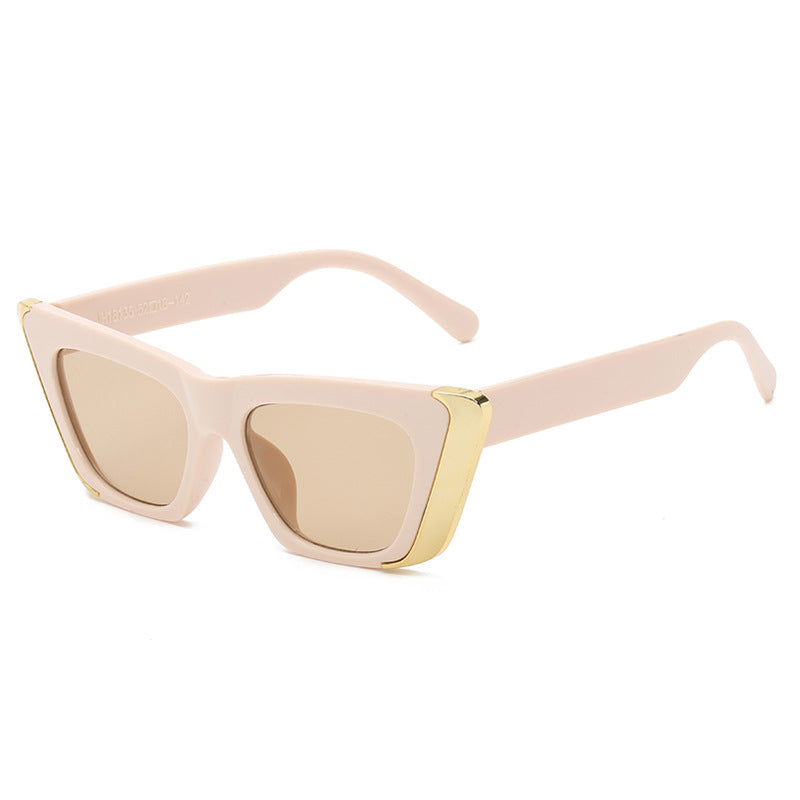 Women's fashionable sunglasses with square frame and luxurious inner lining Stornfield