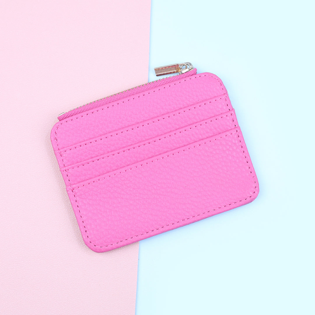 Leather Zippered Card Holder
