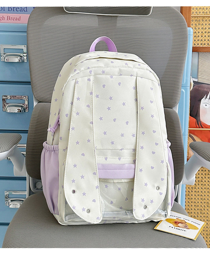 Comfortable Star-Printed School Backpack Stornfield