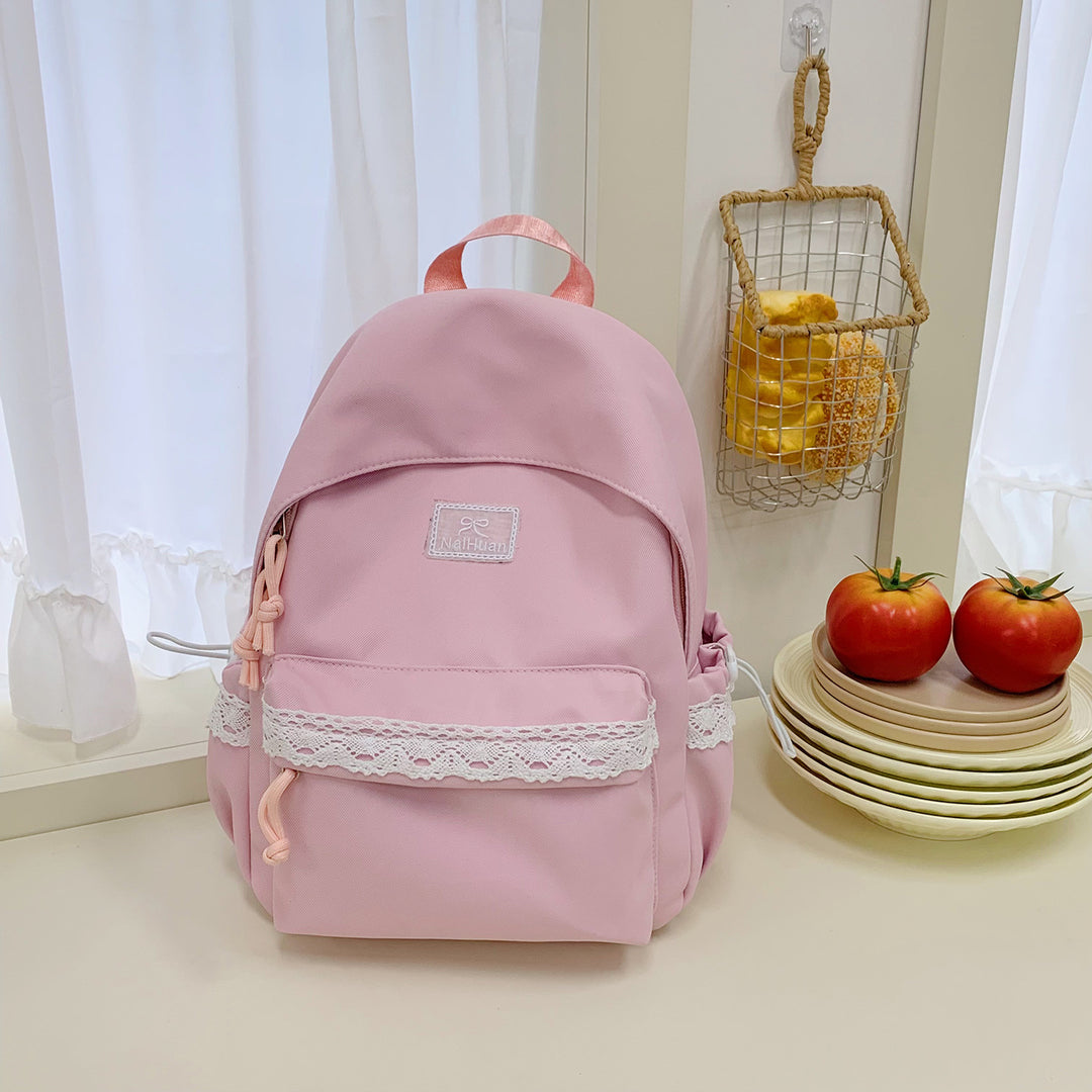 Elegant Lace-Trimmed Daily Backpack Stornfield