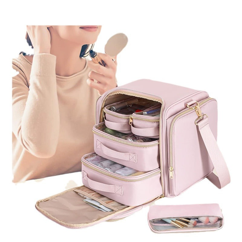 Cosmetic bag with multiple compartments Stornfield