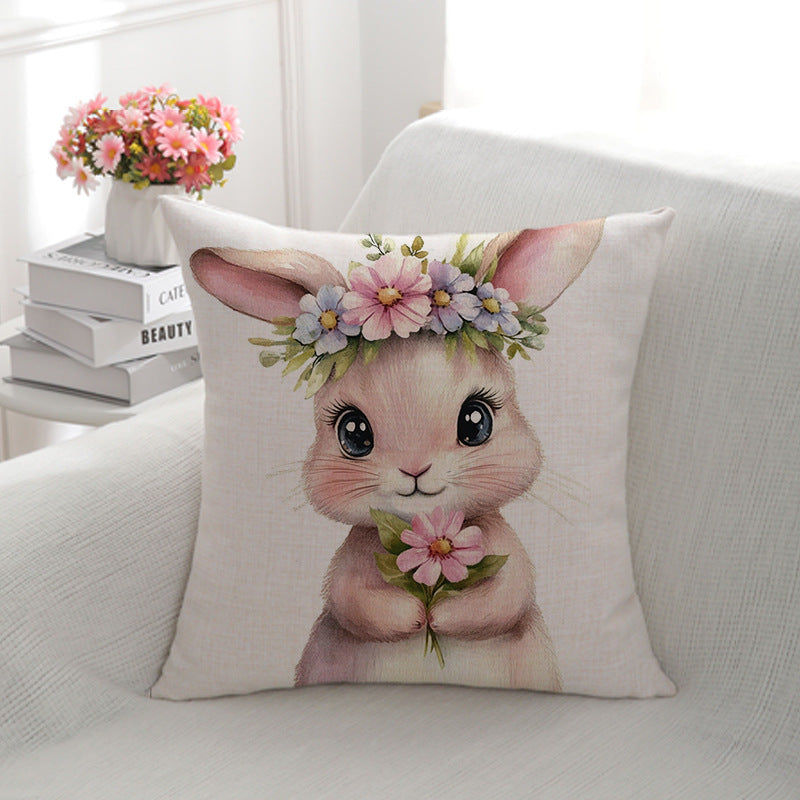 Cute Bunny Design Decorative Pillow