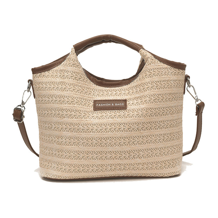 Stylish Woven Handheld Tote Bag