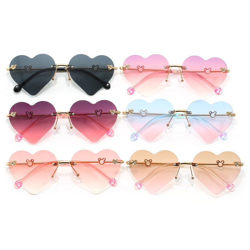 Women's Heart-Shaped Sunglasses with Mirrored Lenses Stornfield