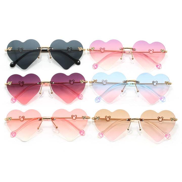 Women's Heart-Shaped Sunglasses with Mirrored Lenses Stornfield