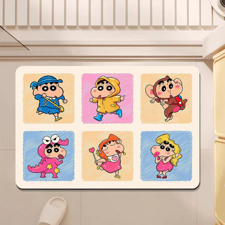 Cartoon-Themed Bath Mat