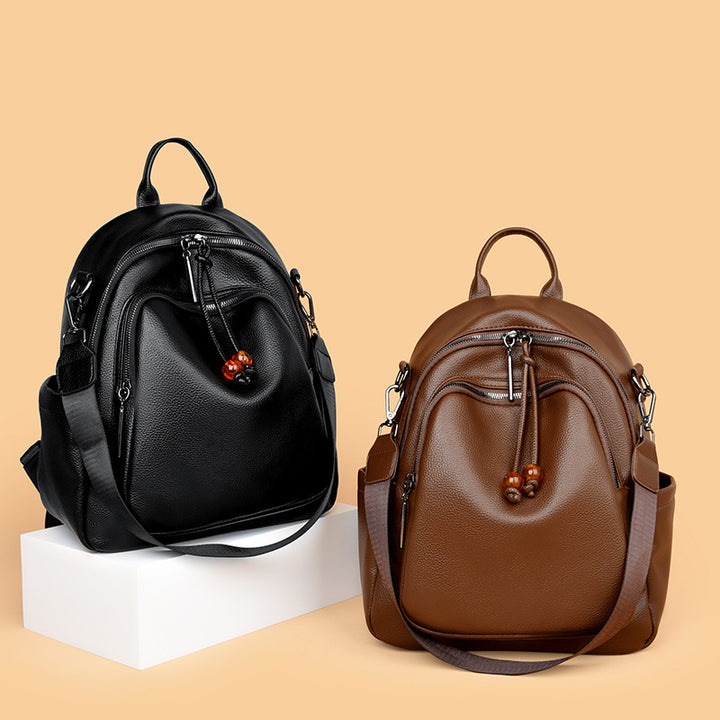 Premium Leather Travel Backpack Stornfield
