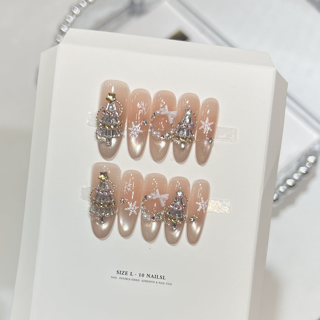 Festive Themed Press-On Nail Set