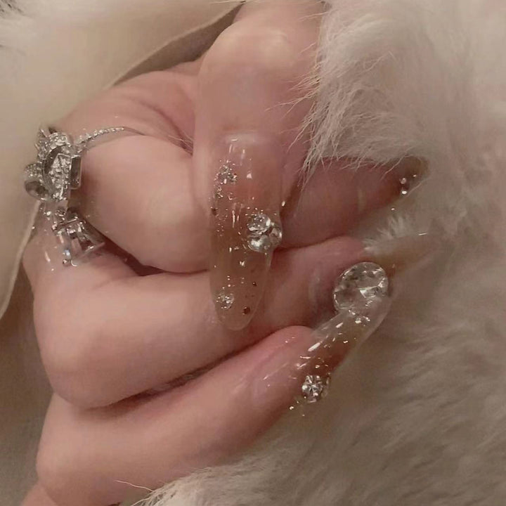 Artistic Gemstone Nail Design Stornfield