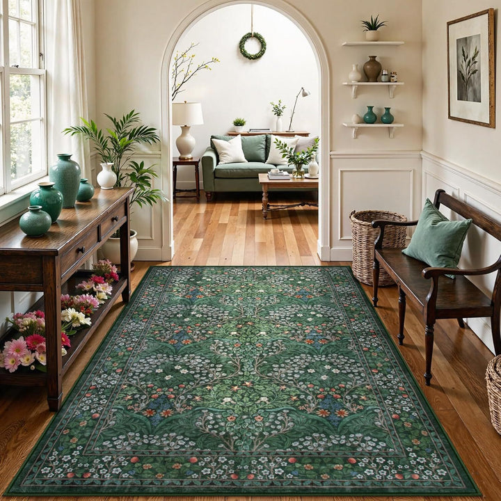 Floral Pattern Area Rug Stornfield
