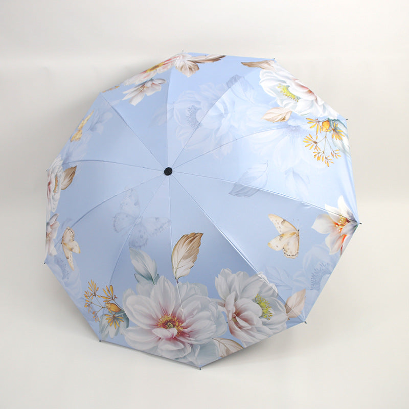 Women's umbrella with floral patterns and UV protection Stornfield