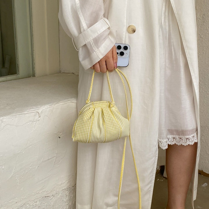 Gingham Print Mini Crossbody Bag