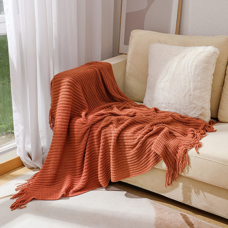 Cozy Textured Throw Blanket