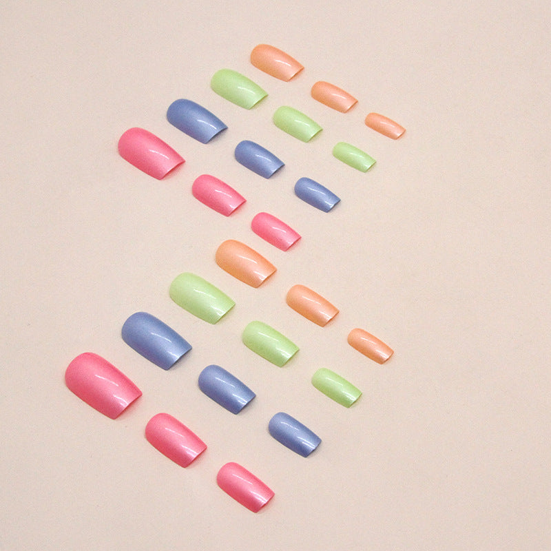 Iridescent Metallic Press-On Nail Set Stornfield