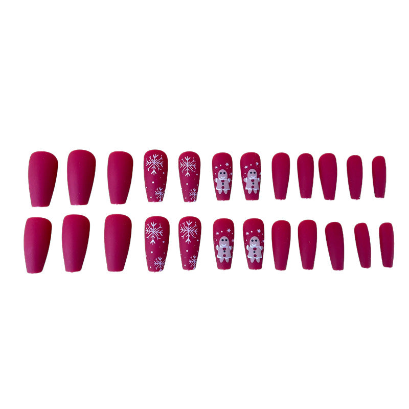 Festive Themed Acrylic Nail Art Extensions Stornfield