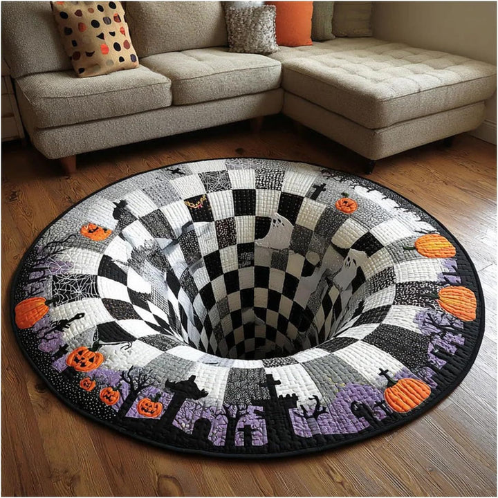 Ghost-Themed Decorative Area Rug Stornfield