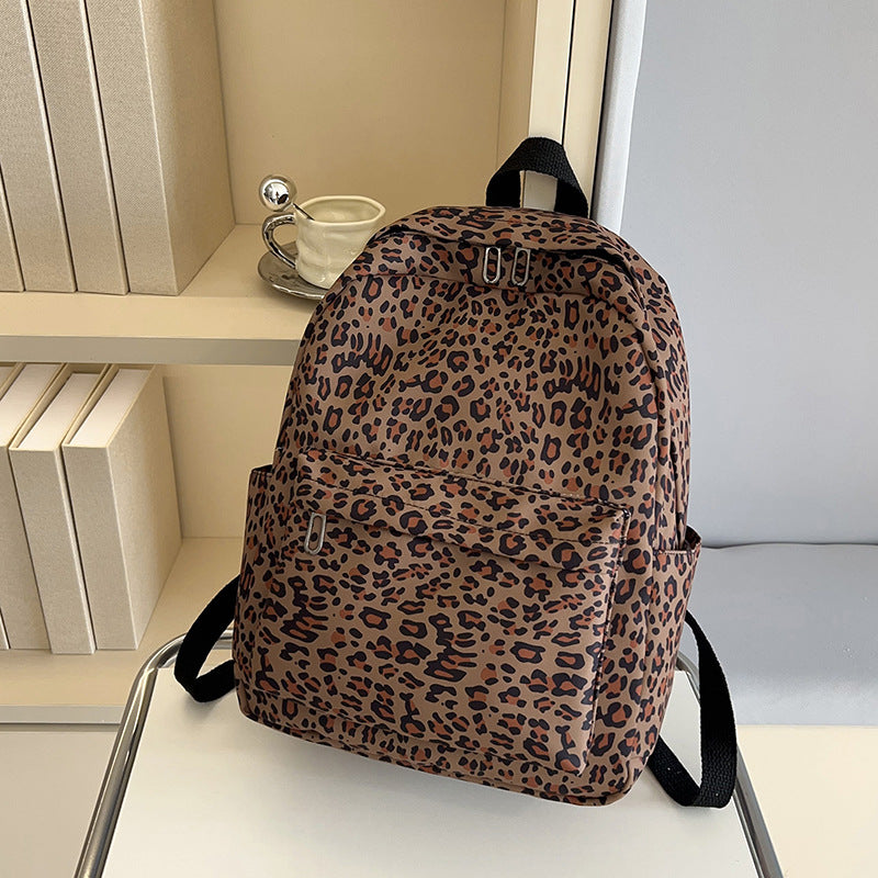 Stylish Backpack in Leopard Print Stornfield