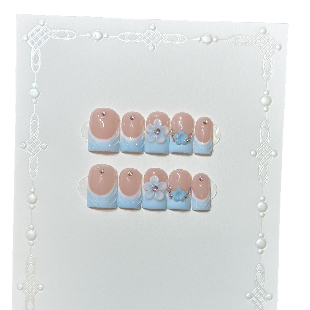 Floral Fantasy Press-On Nail Art Set Stornfield