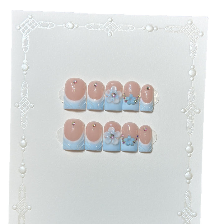 Floral Fantasy Press-On Nail Art Set Stornfield