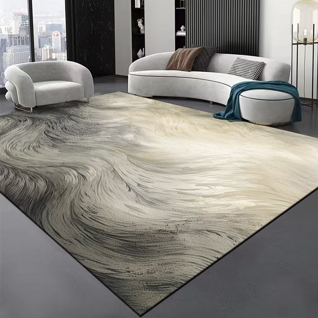 Contemporary Wave Pattern Area Rug Stornfield
