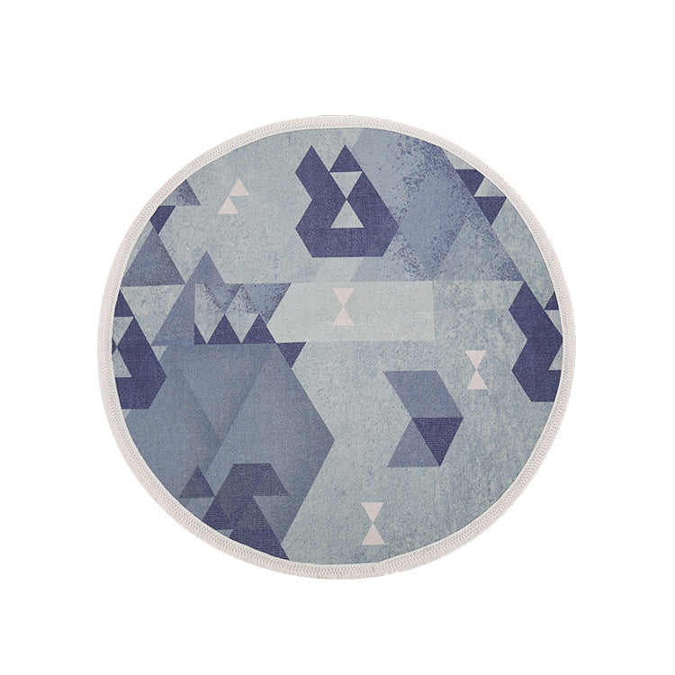 Round Decorative Living Room Carpet with Modern Geometric Pattern Stornfield