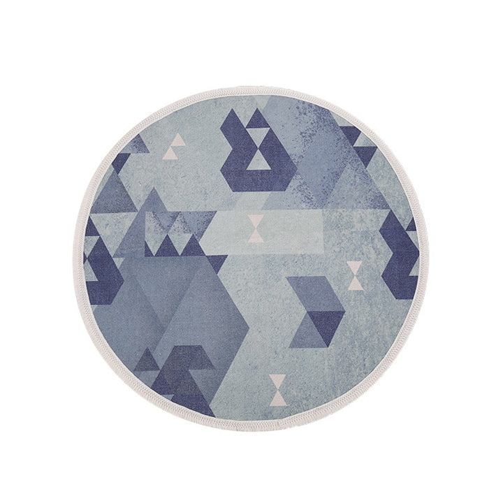 Round Decorative Living Room Carpet with Modern Geometric Pattern Stornfield