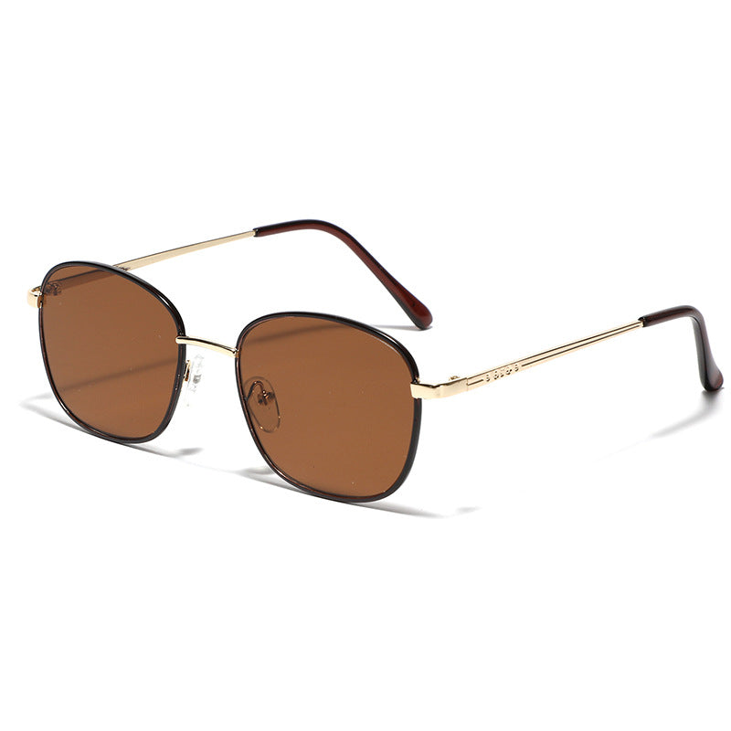 Ladies stylish square sunglasses with elegant metal frame Stornfield