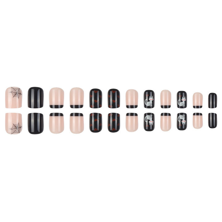 Halloween-Themed Press-On Nail Art Set Stornfield