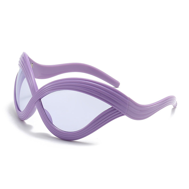 Women extraordinary sunglasses with curved design Stornfield