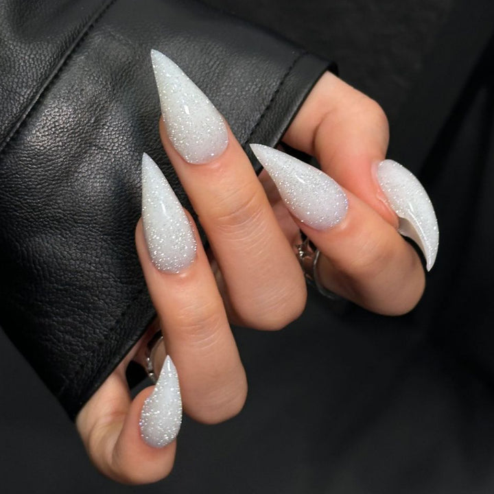 Glitzy Stiletto Press-On Nail Enhancements