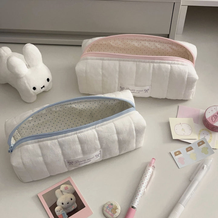 Stylish Quilted Pencil Case
