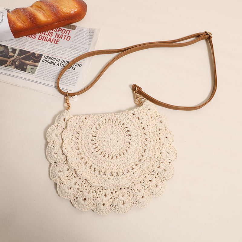 Crocheted Crossbody Bag with Feminine Details Stornfield