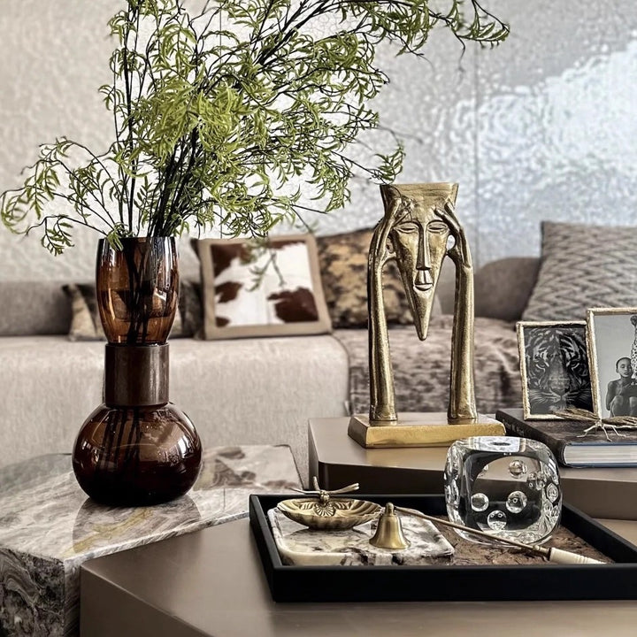 Abstract Sculptural Face Decor