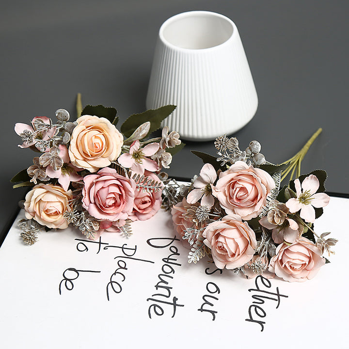 Faux Floral Bouquet for Indoor Home Decor