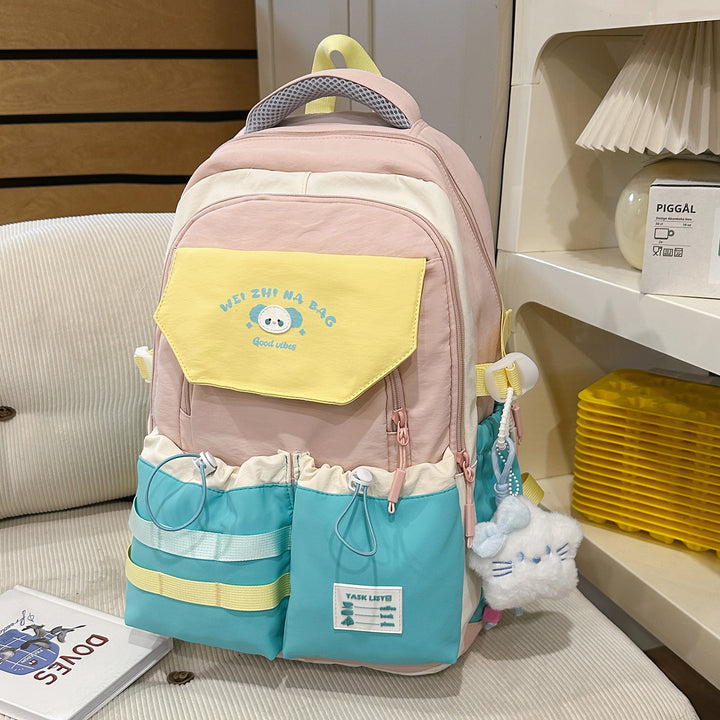 Playful Illustrated Multi-Pocket Backpack Stornfield