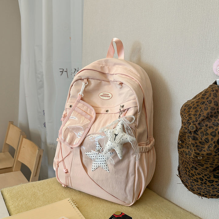 Heart-Appliqué Casual Backpack Stornfield