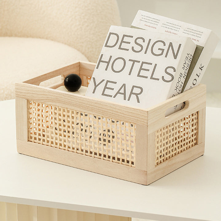 Natural Wood Storage Bin Stornfield