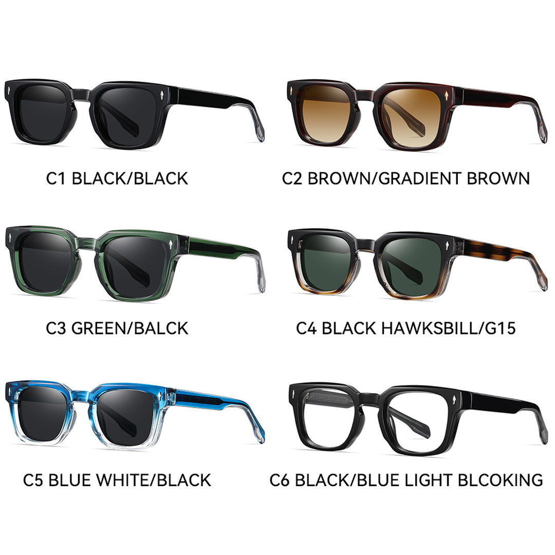 Women's fashionable sunglasses with square frame and gradient lenses Stornfield